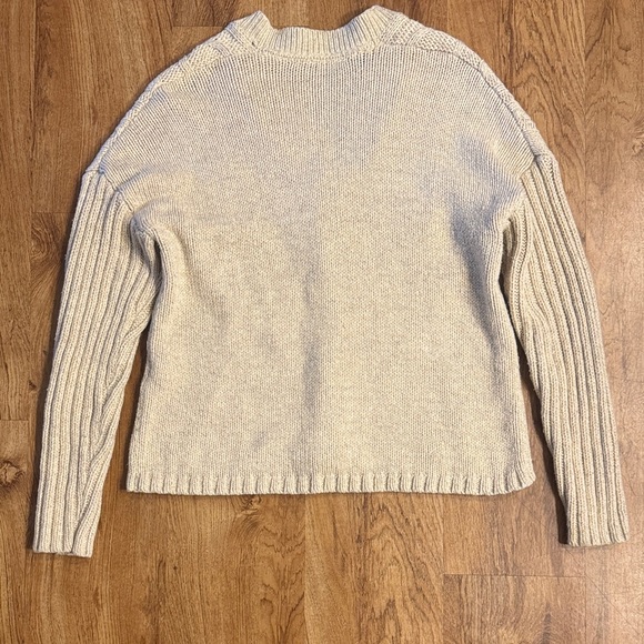 Woolrich Merino Wool Blend Full Zip Sweater Gray Womens L Cardigan - Picture 7 of 8